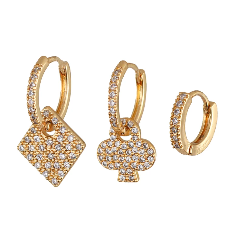 گوشواره زنانه وای اس ایکس مدل rr670 بسته سه عددی