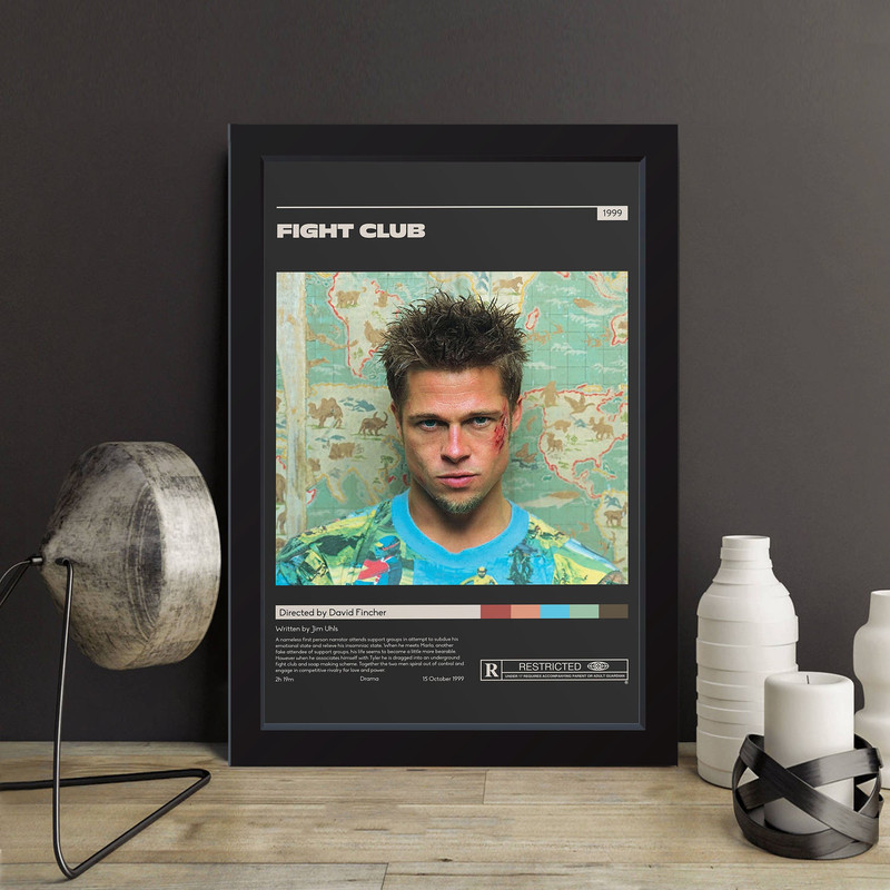 تابلو مدل Fight Club کدS1645-b
