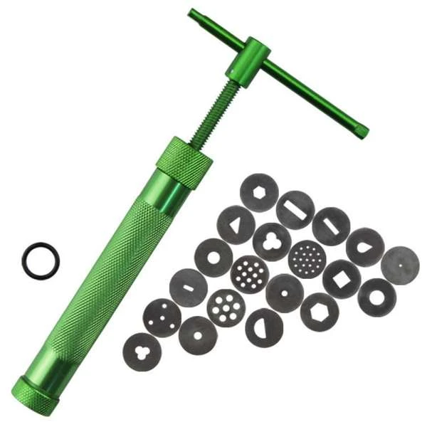 ابزار تزیین فوندانت مدل XOX طرح پیچی مجموعه 22 عددی