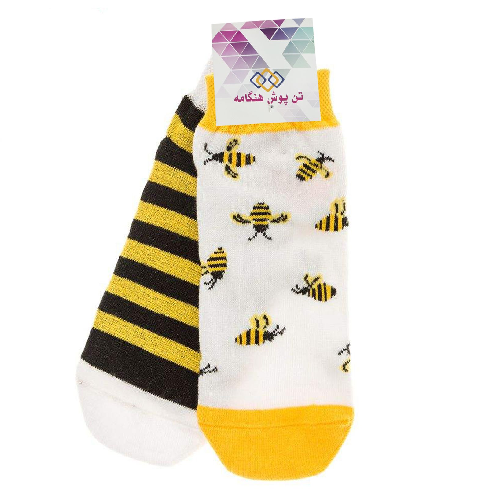 جوراب پسرانه تن پوش هنگامه مدل زنبور TP01