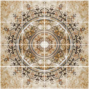 تایل سقفی طرح اسلیمی کد ST 6164-16 سایز 60x60 سانتی متر مجموعه 16عددی