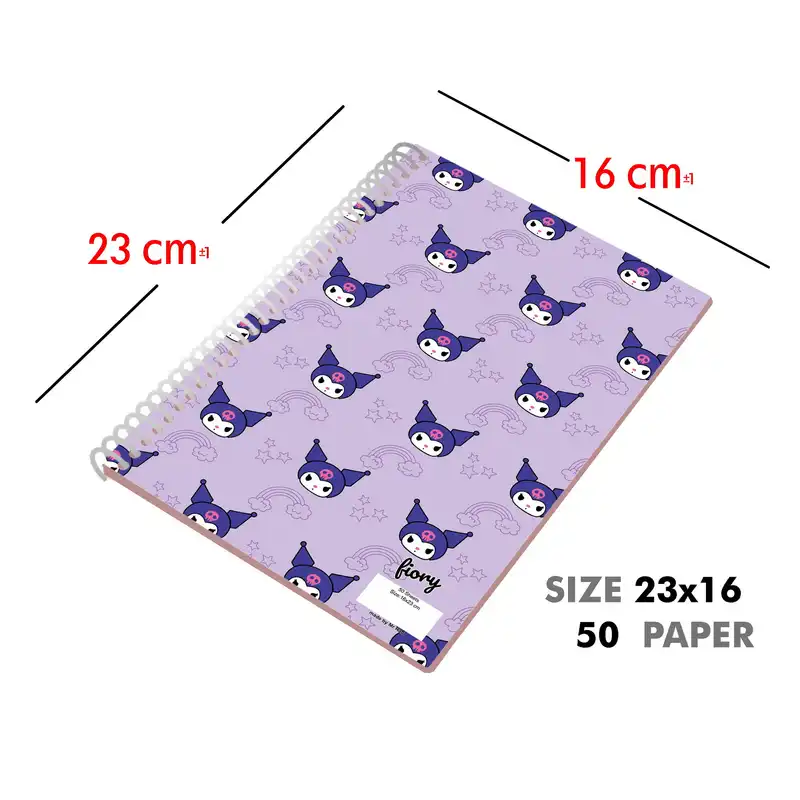 دفتر مشق 50 برگ مستر راد مدل کورومی و ملودی طرح هپی کد 2571 fiory