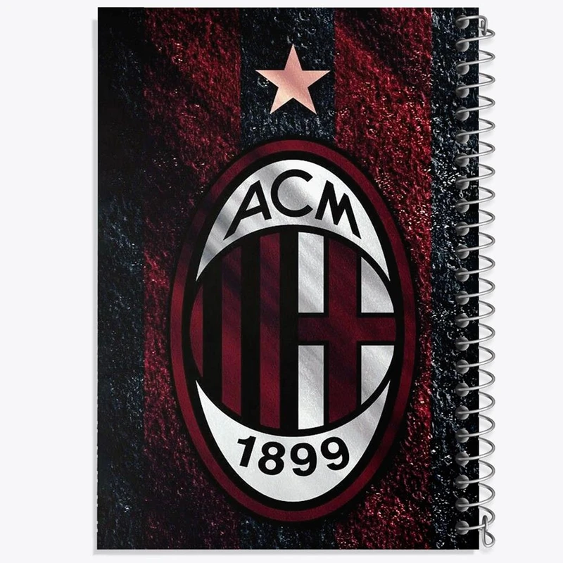 دفتر ژورنال نویسی 50 برگ خندالو مدل نقطه ای طرح باشگاه آث میلان کد 27222