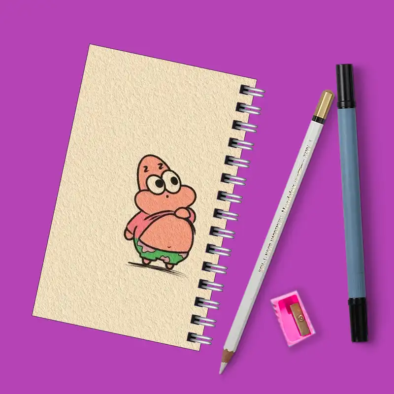 دفترچه یادداشت مدل to do list طرح پاتریک باب اسفنجی اینا کد 4142175