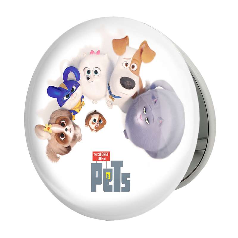 آینه جیبی خندالو طرح زندگی پنهان حیوانات خانگی The Secret Life of Pets مدل تاشو کد 10680 آینه جیبی خندالو طرح زندگی پنهان حیوانات خانگی The Secret Life of Pets مدل تاشو کد 10680