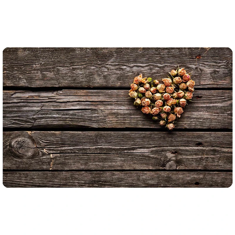 پادری طرح گل مدل رز چوبی کد m4-513 سایز 46x76 سانتی متر