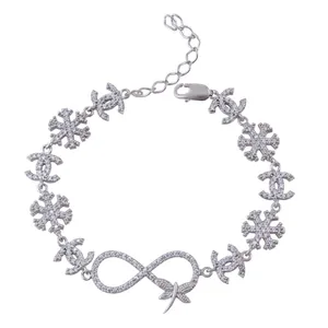   دستبند نقره زنانه بازرگانی میلادی کد DP_022