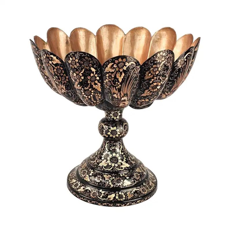 میوه خوری مسی مدل الماس تراش کد 38