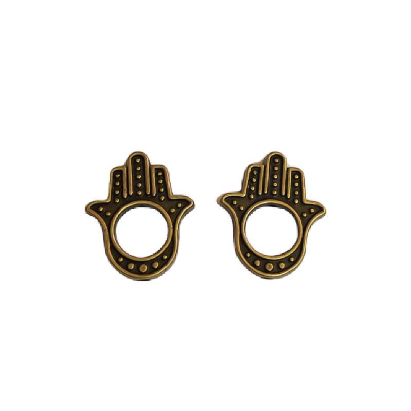 مهره دستبند طرح دست همسا بسته 2 عددی