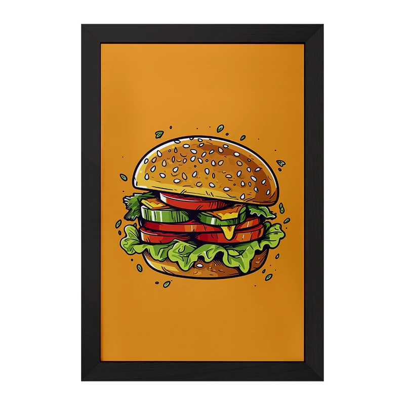 تابلو خندالو مدل فست فود (Fast Food) کد 36578