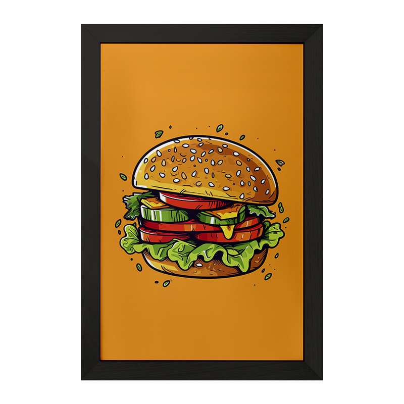 تابلو خندالو مدل فست فود (Fast Food) کد 36578