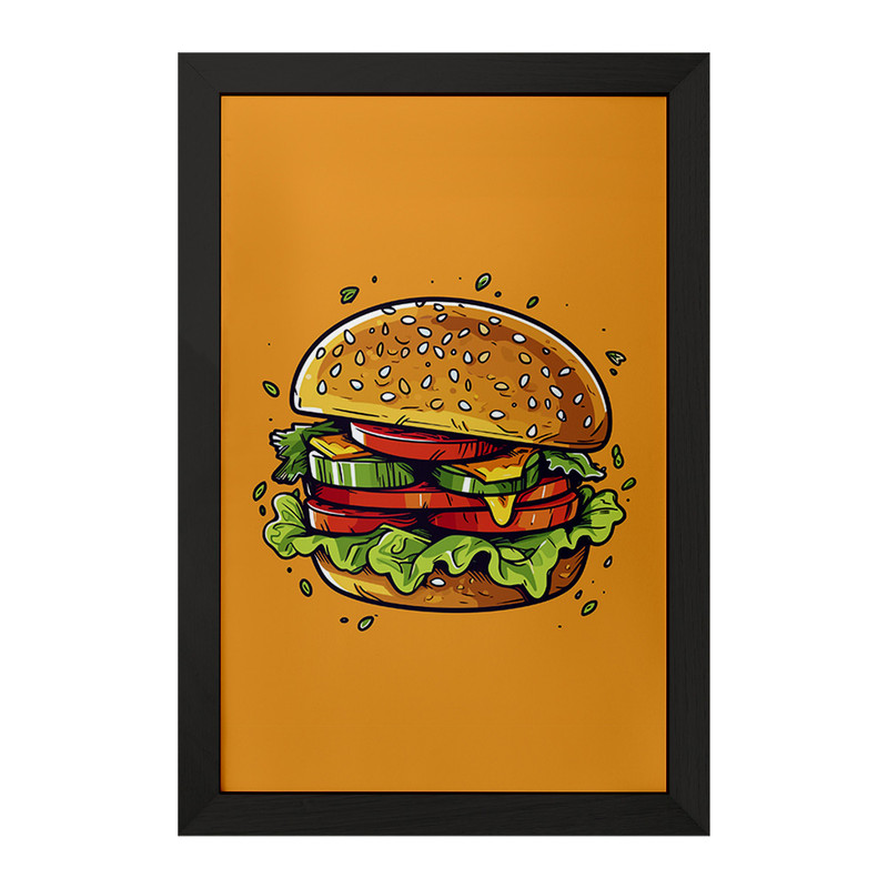 تابلو خندالو مدل فست فود (Fast Food) کد 36578