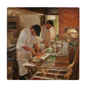  زیر لیوانی  طرح نقاشی آشپزخانه رستوران کد    5978728_4814