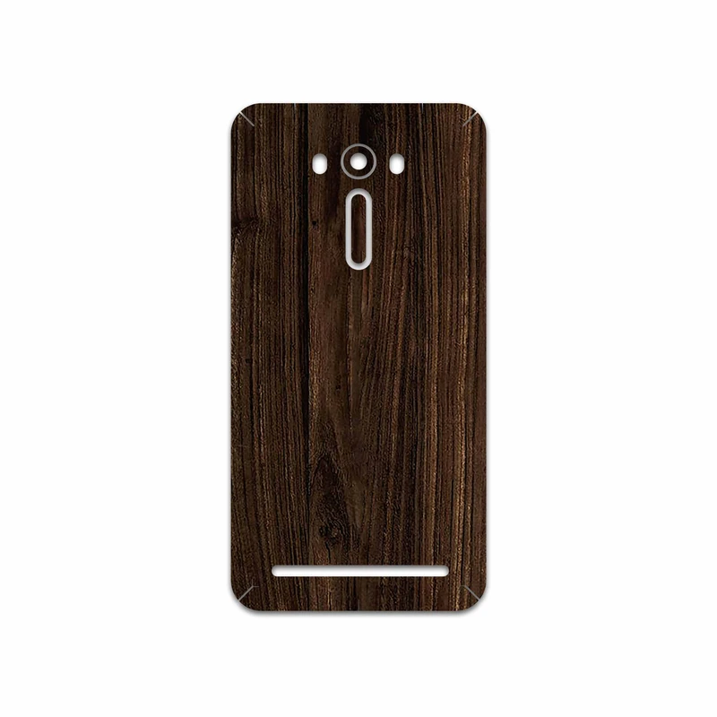 برچسب پوششی ماهوت مدل Dark Walnut Wood مناسب برای گوشی موبایل ایسوس Zenfone 2 Laser