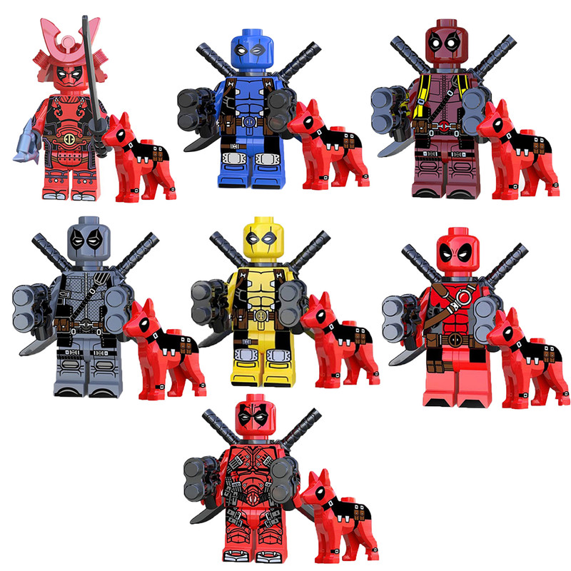ساختنی مدل Deadpool and dog بسته 14 عددی