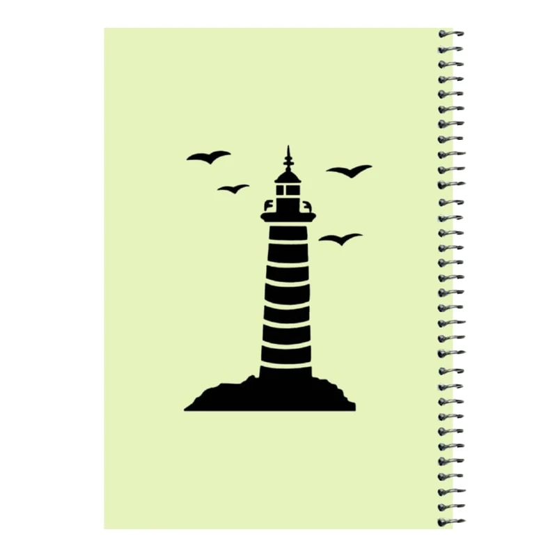 دفتر مشق 80 برگ اس جی مدل فانوس دریایی   