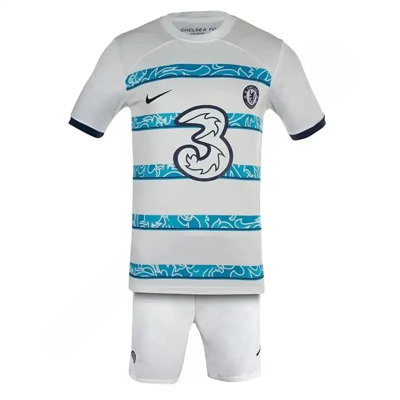 ست تی شرت و شلوارک ورزشی مردانه مدل فوتبال دوم چلسی NK-6448