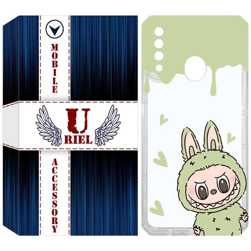 کاور یوریل مدل Clear کد 132 طرح لبوبو Labubu مناسب برای گوشی موبایل سامسونگ Galaxy A20s