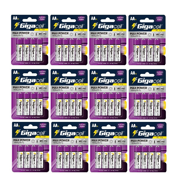 باتری قلمی گیگاسل مدل Max Power بسته 48 عددی