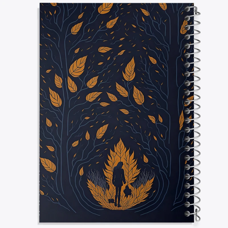 دفتر شطرنجی 50 برگ خندالو طرح پاییز کد N4450