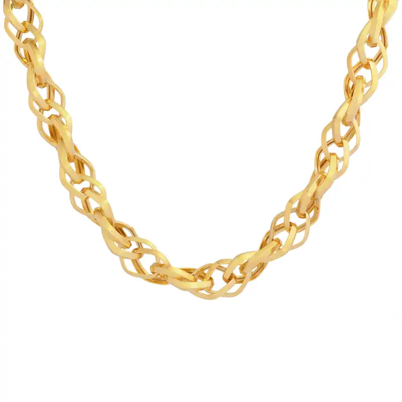 گردنبند طلا 18 عیار زنانه طلای مستجابی مدل سی پیو کد cpu45