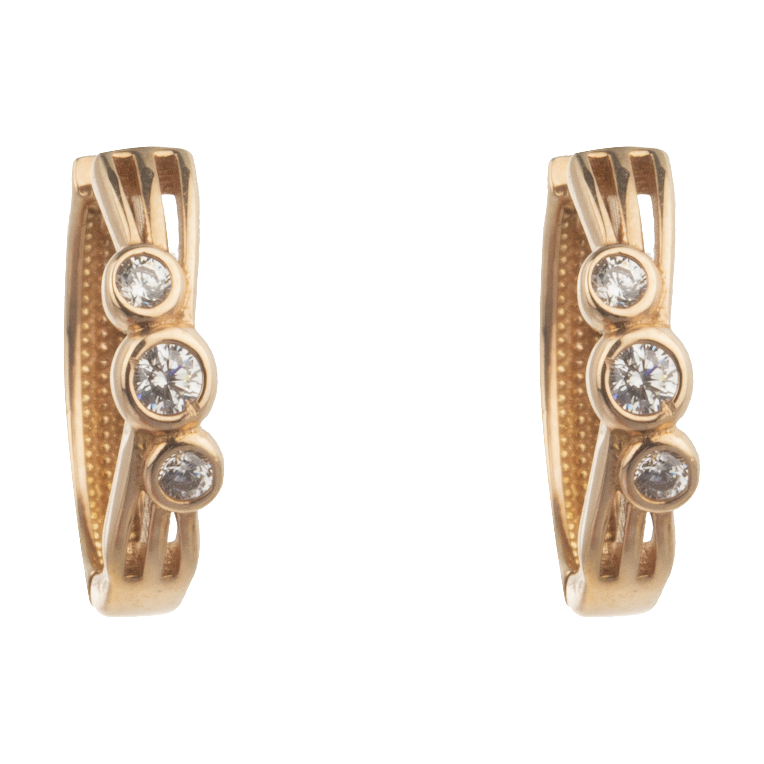 گوشواره طلا 18 عیار زنانه کانیار گالری کد GSH17