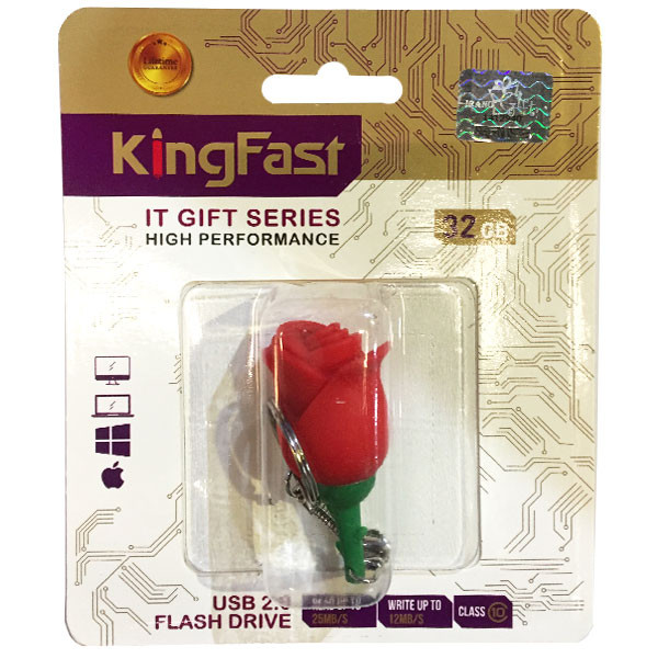 فلش مموری کینگ فست مدل Tulip FL-10 ظرفیت 32 گیگابایت