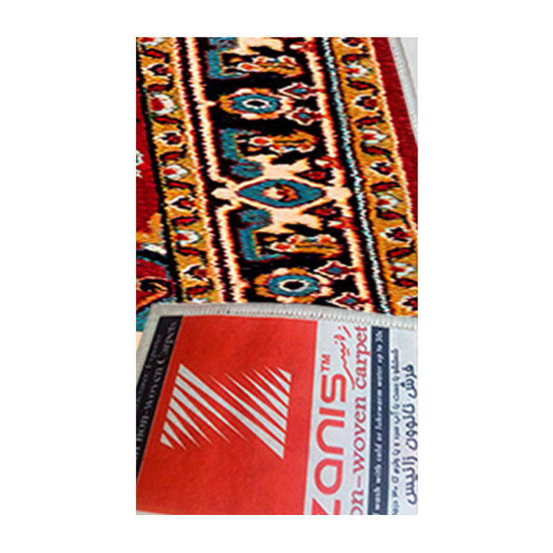 فرش ماشینی زانیس مدل فانتزی طرح سنتی هریس زمینه قرمز فرش ماشینی زانیس مدل فانتزی طرح سنتی هریس زمینه قرمز