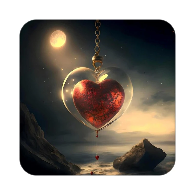 زیر لیوانی کاکتی مدل عاشقانه کد mp10434