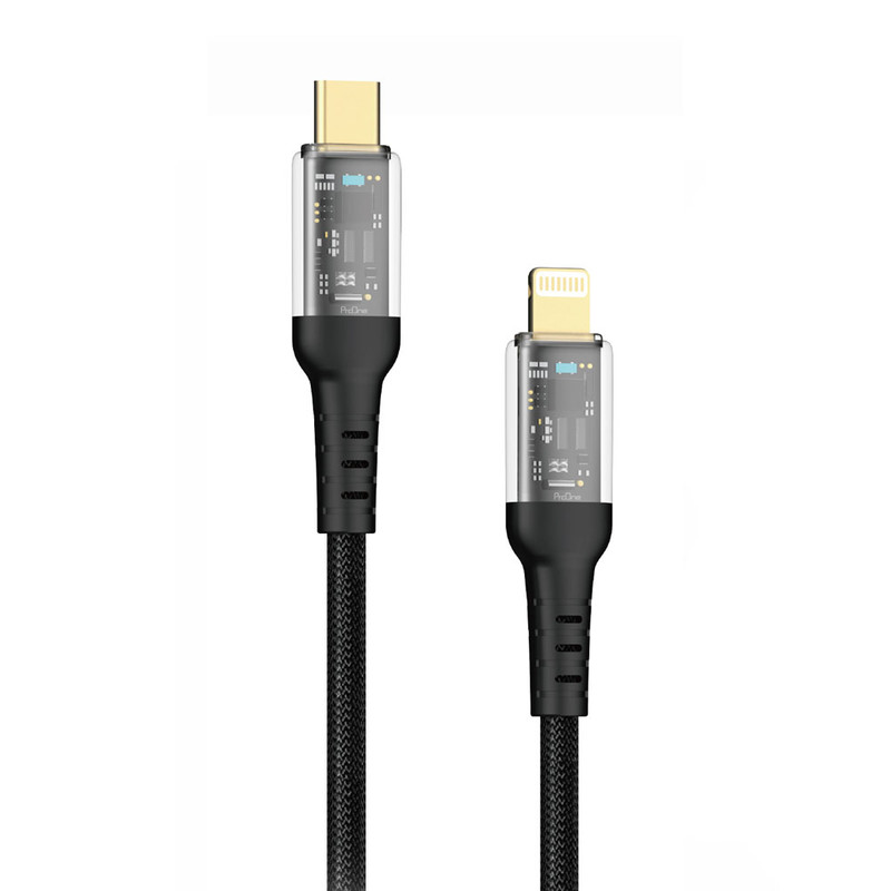 کابل تبدیل USB-C به لایتنینگ پرووان مدل PCC114 20W طول 1 متر