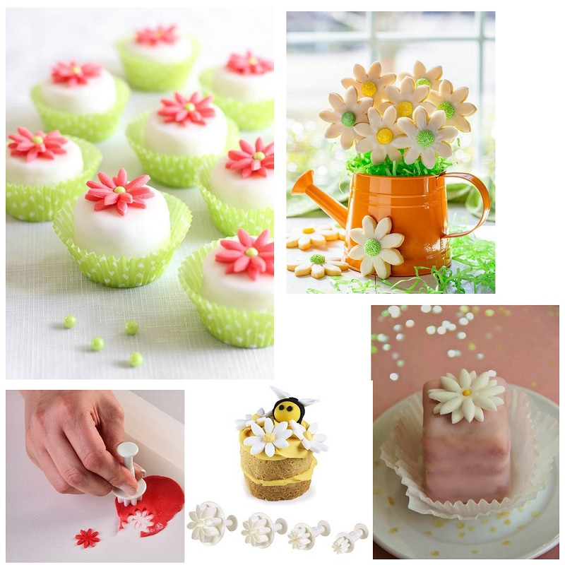 قالب شیرینی به گز مدل گل مینا مجموعه 4 عددی