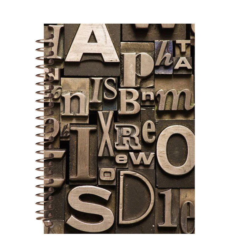 دفتر لغت  طرح حروف انگلیسی کد W79