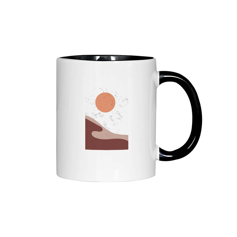 ماگ ژالینو طرح کوه و خورشید مینیمال کد 001