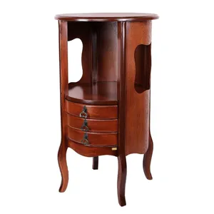 میز تلفن مدل جاکتابی سه کشو 126