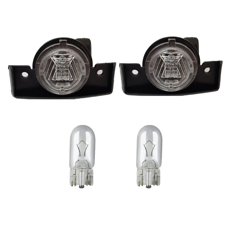 چراغ پلاک خودرو قطعه سازان کبیر مدل EK-405-30942 مناسب برای پژو 405 به همراه لامپ مجموعه 4 عددی