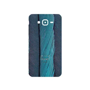 MAHOOT Turquoise feathers Cover Sticker for Samsung Galaxy J7 Core