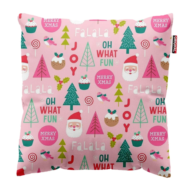 کوسن پاد آفرین طرح کریسمس کد 2630 سایز 30*30 سانتی متر