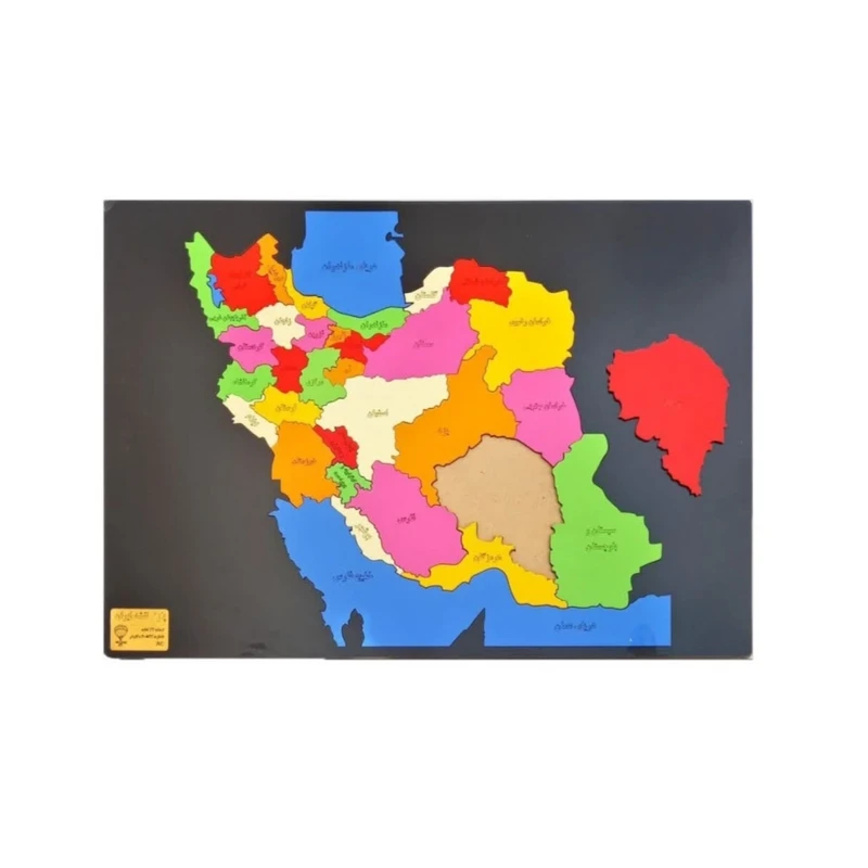 پازل آموزشی مدل نقشه ایران کد 004