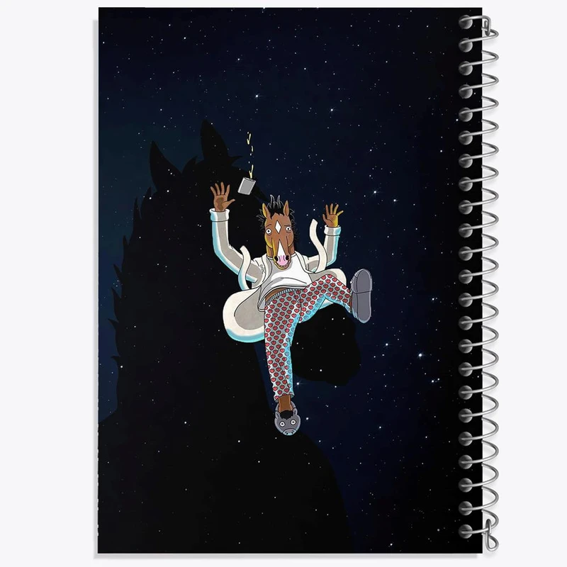 دفتر شطرنجی 50 برگ خندالو طرح سریال بوجک هورسمن Bojack Horseman کد 1137