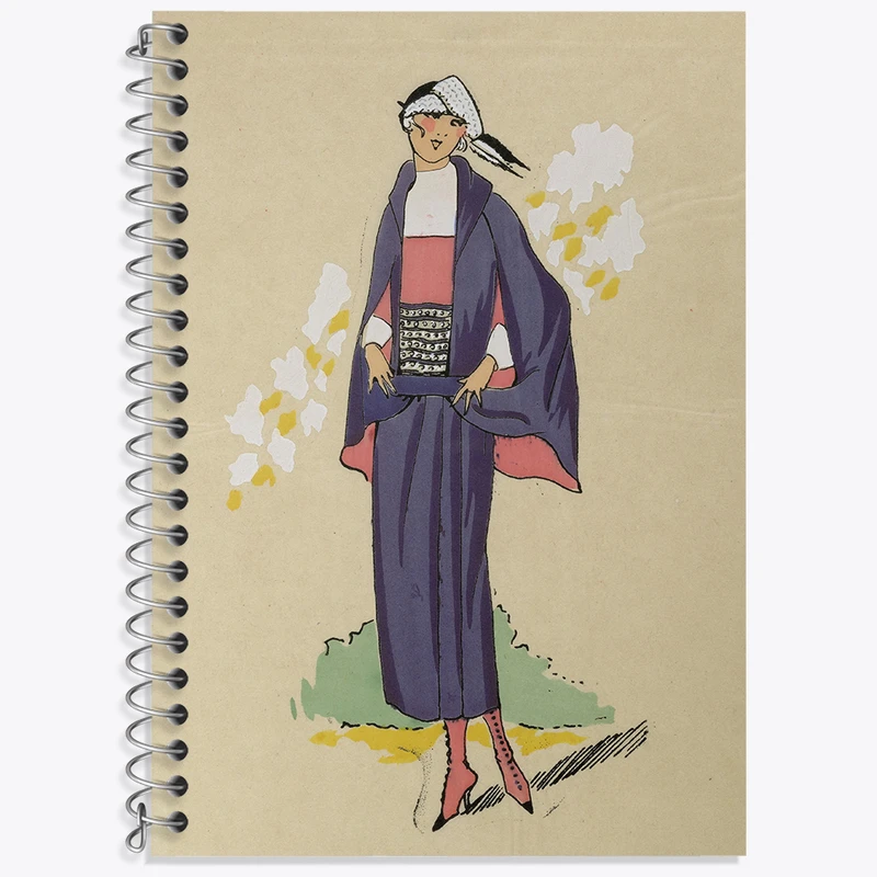 دفتر زبان 50 برگ خندالو مدل سه خط طرح فیگور دخترانه کد N2467