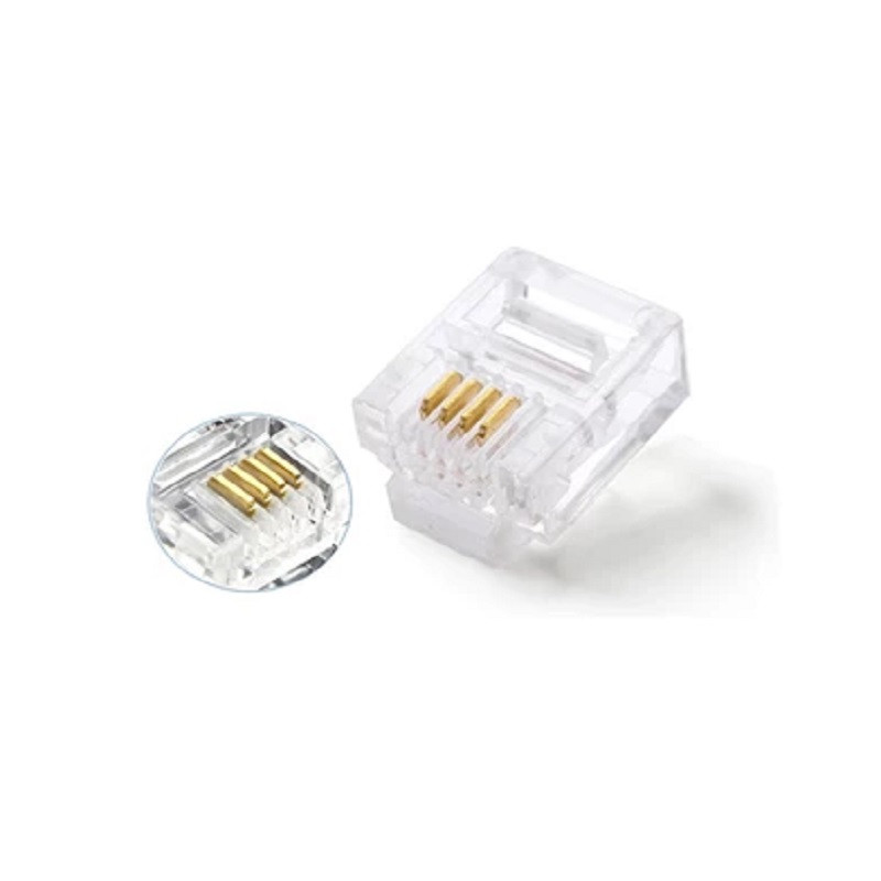 سوکت تلفن RJ11  مدل TM بسته 100 عددی