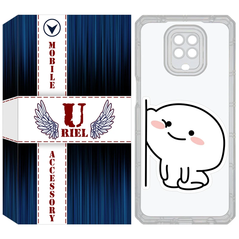 کاور یوریل مدل Clear کد 93 طرح لوس مناسب برای گوشی موبایل شیائومی Redmi Note 9S / Note 9 Pro / Note 9 Pro Max