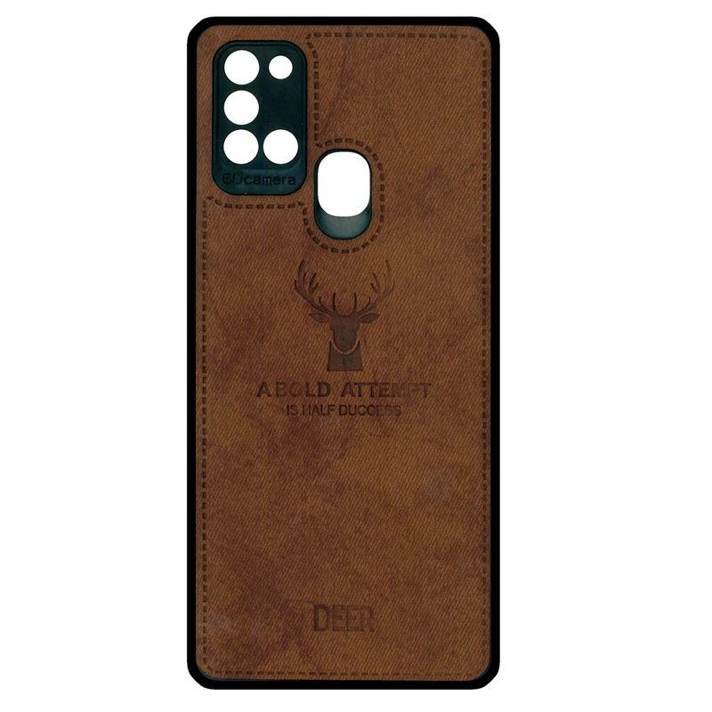 کاور طرح چرمی گوزنی  کد 2656 مناسب برای گوشی موبایل سامسونگ Galaxy A21S 