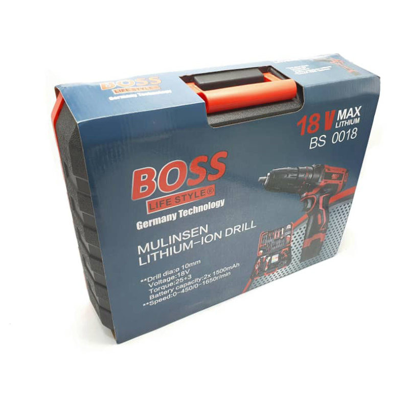 مجموعه 110 عددی دریل پیچ گوشتی شارژی چکشی باس مدل LIFE_STYLE