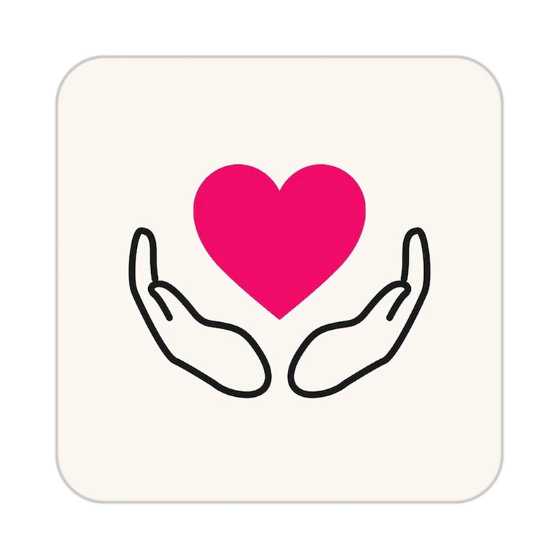 زیر لیوانی کاکتی طرح عاشقانه مدل mp36677