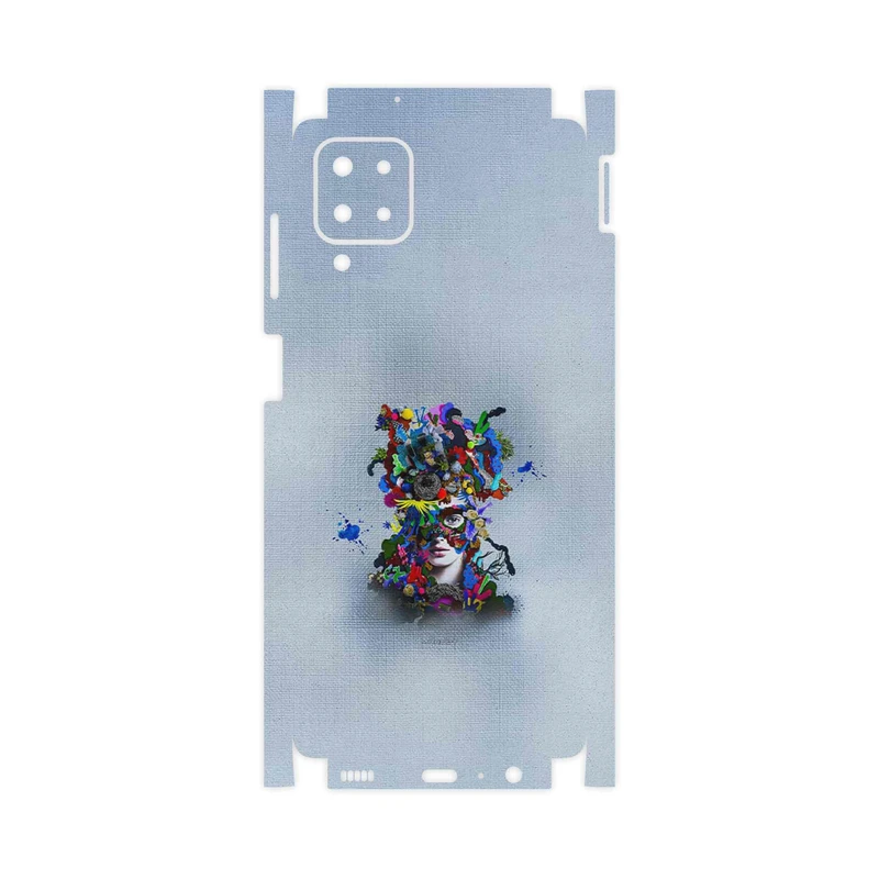 برچسب پوششی ماهوت مدل Collage of surreal Portrait of Women 4-FullSkin مناسب برای گوشی موبایل سامسونگ Galaxy F12