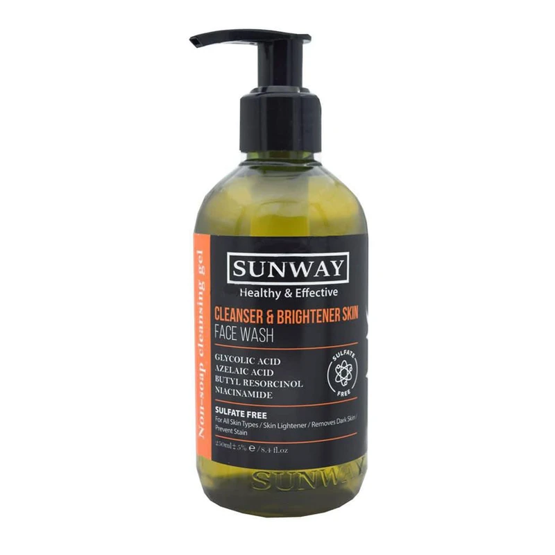 ژل شستشو صورت سان وی مدل Brightener حجم 250 میلی لیتر