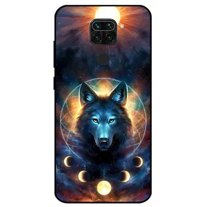 Megafone Wolf and Moon 8006 Cover For Xiaomi Redmi Note 9 / Redmi 10x 4G	