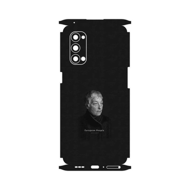 برچسب پوششی ماهوت مدل Portrait of a European Woman-FullSkin مناسب برای گوشی موبایل اپو Reno4 Pro 5G