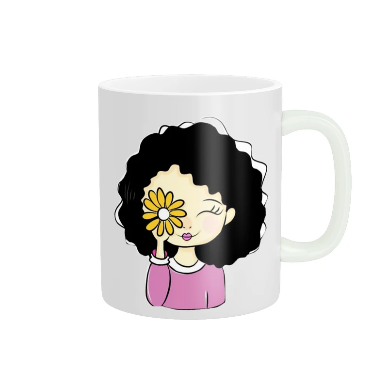 ماگ پاد آفرین طرح دخترک کد 2151